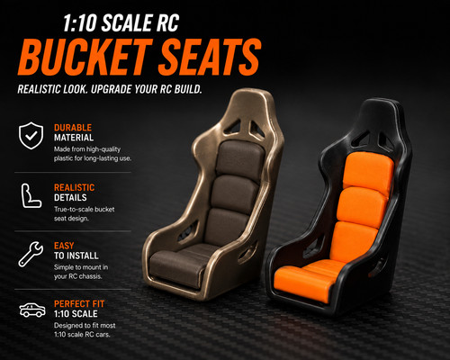 Scale bucket seats - 1/10, rc